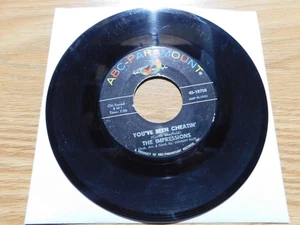 The Impressions - ABC-Paramount 45 RPM - You've Been Cheatin' / Man Oh Man - Bild 1 von 2