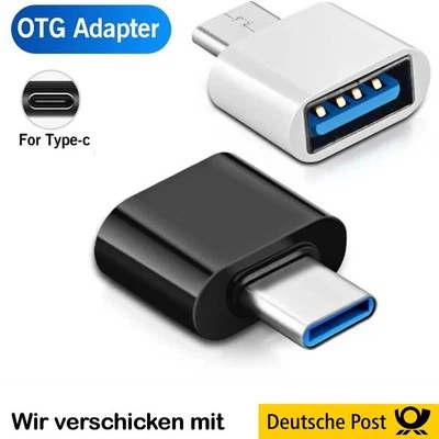 USB C auf USB A Adapter Ladeadapter Datenübertragung Konverter OTG Type-c - Bild 1 von 2