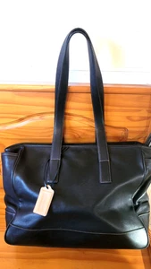 Bolso de hombro de viaje Coach Hampton de gran tamaño vintage de cuero negro estilo Y2K 5098 - Imagen 1 de 12