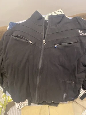 Suéter masculino RocaWear Collection rn 106830 tamanho 3XL preto com zíper completo - Imagem 1 de 3