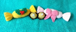 KNITTING PATTERN - Christmas Cracker chocolate cover fits Ferrero Rocher - Picture 1 of 1