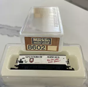 Vintage Marklin Mini-Club 8602 German Z Scale Spatenbrau Munchen Beer Reefer Car - Picture 1 of 2