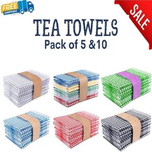 10X Wonderdry Tea Towels Set 100% Cotton Kitchen Dish Bar Cloths Cleaning Drying - Picture 1 of 18