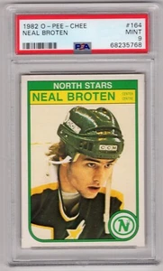 Neal Broten 1982-83 O-Pee-Chee Nr. 164 PSA 9 92068 - Bild 1 von 2