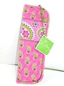VERA BRADLEY CURLING/FLAT IRON COVER, PINK PAISLEY W/TAG,  APPROX. 12 X 4" - Picture 1 of 5