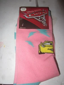 Disney Pixar Cars 3 CRUZ YOUTH SOCKS SZ 6-8 PINK - Picture 1 of 3