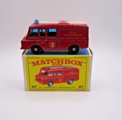 Vintage Matchbox #57C Land Rover Fire Engine. NM in E-box - Image 1 of 4