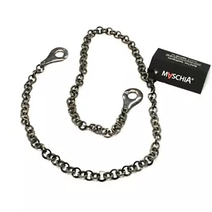 COLLANA IN ARGENTO 925 BRUNITO CON CHIUSURA A MANETTE MADE IN ITALY BY MASCHIA - Imagen 1 de 6