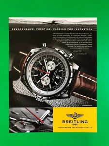 BREITLING CHRONO-MATIC WATCH ORIGINAL PRINTED AD ADVERTISEMENT PRINT AD - Picture 1 of 1
