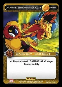 Tarjeta DBZ Dragon Ball Z JCC Colección de Películas Panini R116 Naranja Empoderada Patada - Imagen 1 de 1