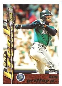 1995 Topps "At the Break - Power Boosters" Insert Card #2 Ken Griffey Jr. - ExMt - Picture 1 of 2