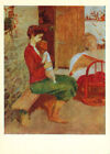  Armenia artist G.Agasyan 1979 Russian postcard WOMAN WITH CHILD AT THE CRADLE