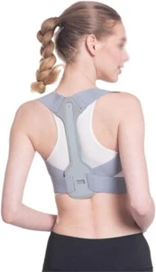 Brace Support Belt Adjustable Back Posture Corrector Clavicle Spine Back Shoulde - Picture 1 of 8