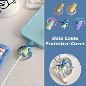 1Pc Mini 2 in 1 Data Cable Protector Cover,Cute Cable Winder Protection Tools - Picture 1 of 16
