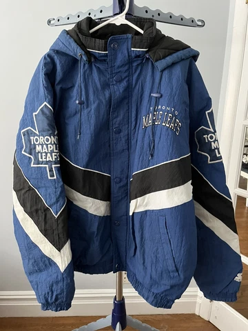 VINTAGE 1990s Toronto Maple Leafs Starter Jacket Size Large Cover
