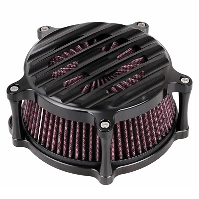 Black CNC Air Cleaner Intake Filter For Harley Sportster Iron 883 Forty Eight - Image 1 of 4