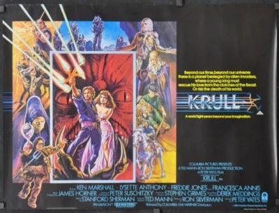 Krull 1983 ORIGINAL 30X40 UK QUAD MOVIE POSTER KEN MARSHALL LYSETTE ANTHONY - Image 1 of 4