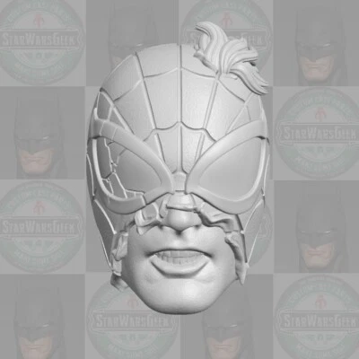 HELLOMYNAME1SBRYAN Spider-Man Battle Damage custom head for Marvel Legends & other action figures