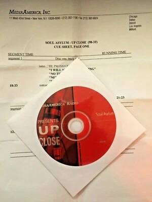RADIO SHOW: UP CLOSE 98-31 SOUL ASYLUM  IN STUDIO w/INTERVIEWS & 11 TUNES - Image 1 of 3