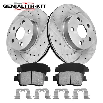 For 2004 2005 2006 2007 2008 2009 Toyota Prius Front Rotors & Ceramic Brake Pads - Image 1 of 4