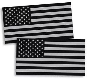 Black OPS Gray USA Flag Sticker American Military Car Truck Decal Subdued Helmet - Picture 1 of 1