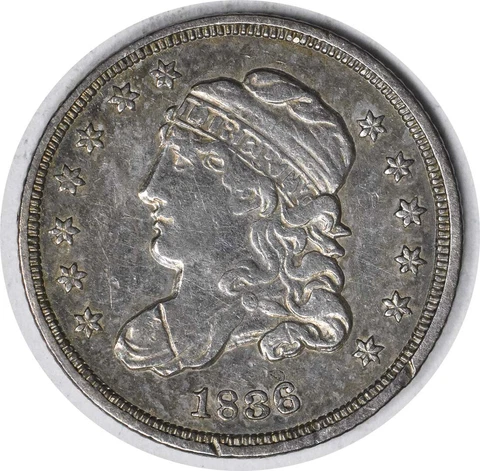 1836 Bust Silver Half Dime VF Uncertified #154 Cover