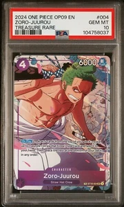 ONE PIECE OP09 - EMPERORS IN THE NEW WORLD 004 ZORO-JUUROU TREASURE RARE PSA 10 - Bild 1 von 2