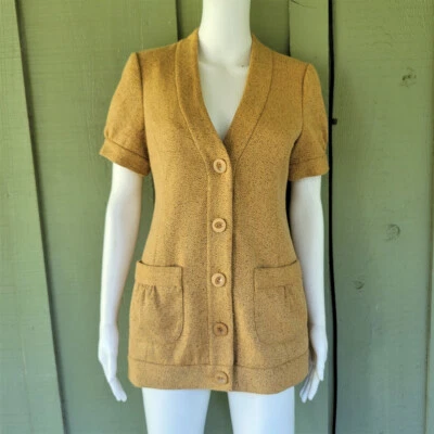 Chaqueta Blazer TABITHA Anthropologie Grandpa Cardi Tweed 4 Foto 1 de 4