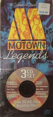 Motown Legends 3-disc CD Box Set Over 30 All-Time Greatest Hits **SEALED** fr/sh - Image 1 of 4