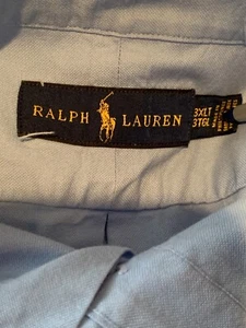 Polo Ralph Lauren Big Tall Herren 3XL blau Oxford Freizeitkleid Shirt - Bild 1 von 8