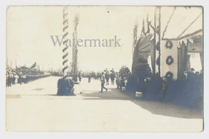 Zar ruso Nicolás II visita a Riga gran bienvenida foto real 1910 RARA - Imagen 1 de 3