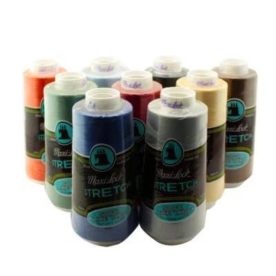 CUTEX Maxi-Lock Serger Stretch Thread - 2000 Yard Cone - Pick Color