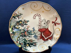 Piatto da cena Williams Sonoma TWAS THE NIGHT BEFORE CHRISTMAS MOUSE NUOVO - Foto 1 di 4