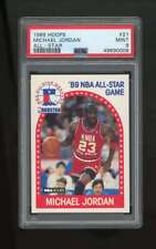 1989-90 NBA Hoops Michael Jordan #21 All-Star Chicago Bulls PSA 9 ES4491