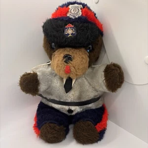 Vintage Law Enforcement Games Polizei Bär Maskottchen Edmonton Kanada Plüsch Pins 1990 - Bild 1 von 12
