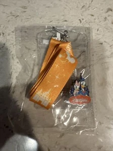 Disneyland Donald Duck Daisy Duck Pin mit Schlüsselband und Abzeichen Pass Kartenhalter - Bild 1 von 3