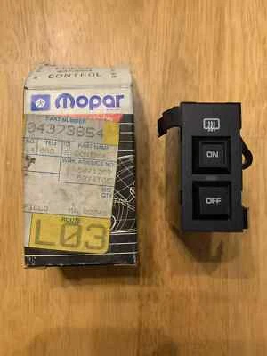 1996 MOPAR Dodge Chrysler Rear Back Window Defrost Control Switch 4373654 NOS - Image 1 of 4