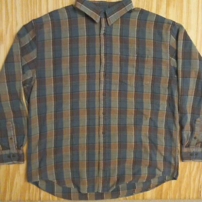 Vintage High Sierra Plaid Flannel Button Up Shirt Men's Size XL Long Sleeve  - Image 1 of 4