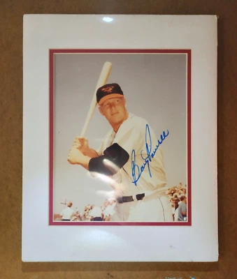 JOHN WESLEY BOOG POWELL SIGNED BALTIMORE ORIOLES PHOTO - MATTED 11"X14" - Image 1 of 4