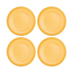 UPware Beaded Melamine Round Dessert Plates, Small Serving Plates, for Appeti... - Picture 1 of 6