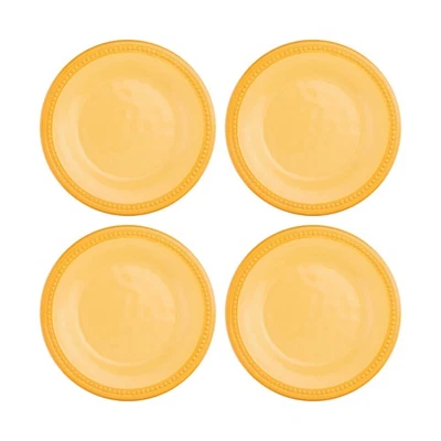 UPware Beaded Melamine Round Dessert Plates, Small Serving Plates, for Appeti... - Image 1 of 4