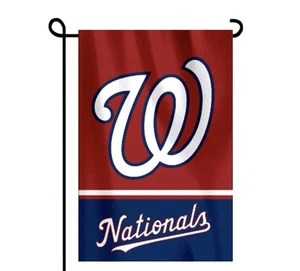 Washington Nationals Double Sided Garden Flag 12x18 Heavy Duty Polyester/New - Picture 1 of 1