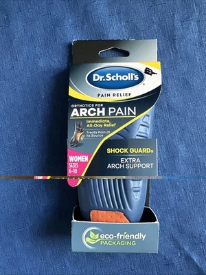 Nuevo en Paquete Ortesis para Alivio del Dolor Dr. Scholl's Para Dolor de Arco Para Mujer Talla 6-10 Foto 1 de 2