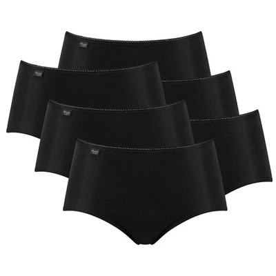 Sloggi Dama Slip Midi, Paquete De 6 - 24/7 Microfibra, Sólido - Imagen 1 de 4