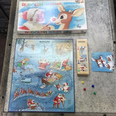 Juego de mesa Rudolph The Red-Nosed Reindeer 1977 de Cadaco - Completo - Navidad Foto 1 de 4
