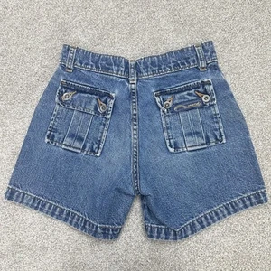 Levi's SilverTab Little Girls Denim Shorts Carpenter High Rise Light Wash Size 8 - Picture 1 of 4