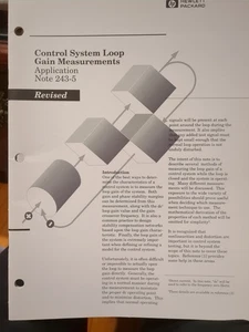 Hewlett Packard Application Note 243-5 Control System Loop Gain Measurements - Bild 1 von 1