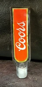 Vintage COORS Clear Lucite Acrylic Beer Tap Handle, 4.5" L, EUC/FREE SHIP! - Picture 1 of 5