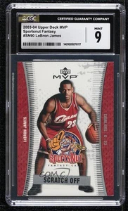 2003-04 Upper Deck MVP SportsNut LeBron James #SN90 CGC 9 Mint Rookie RC - Picture 1 of 3