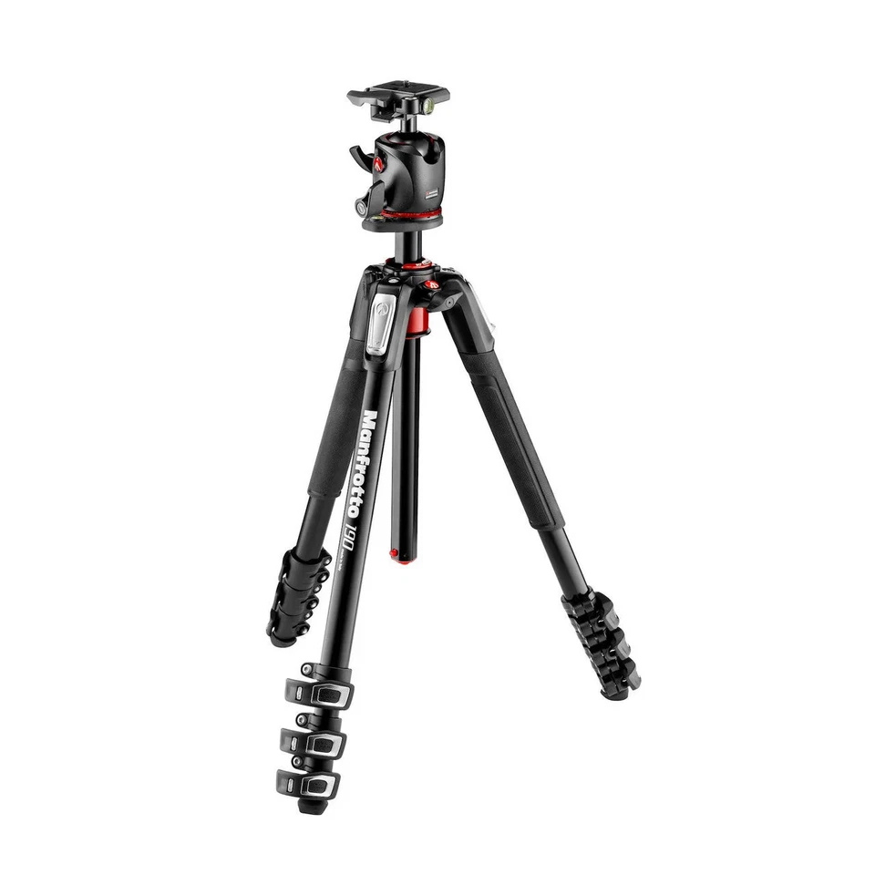 Manfrotto MK190XPRO4-BHQ2 Aluminum 4 Section Tripod with Ball Head